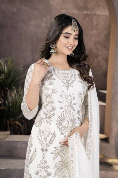 DVD 5060 BY DVD DESIGNER GEORGETTE WITH EMBROIDERY SALWAR SUIT WHOLESALER IN INDIA